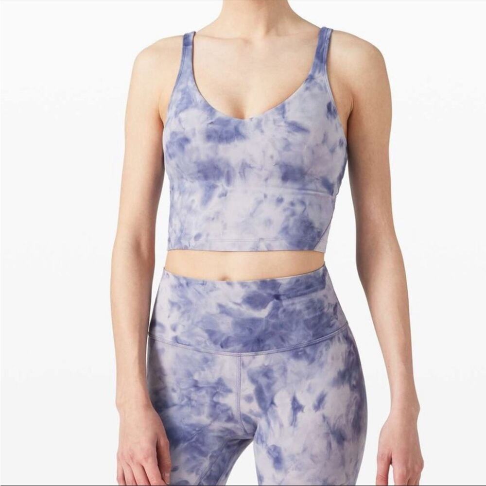 lululemon athletica Purple Tie-Dye High-Rise Leggings & Crop Top Set